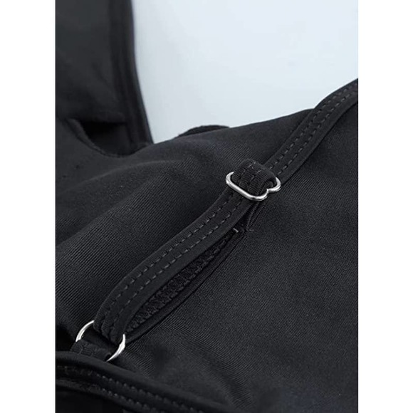 One Piece Swimsuit Mesh V Neck Sz 2XL   NWOT - Picture 3 of 5